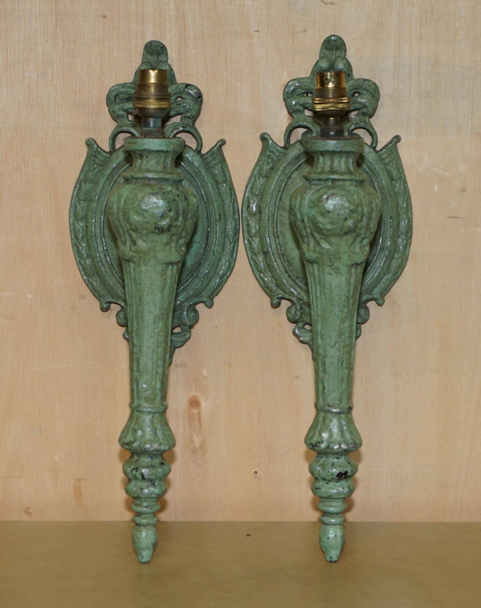 Pair of antique wall sconces circa 1920