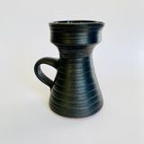 Matte and glazed ceramic vase