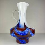 Hand-cut Murano glass pitcher by Carlo Moretti, Italy, 1970s.