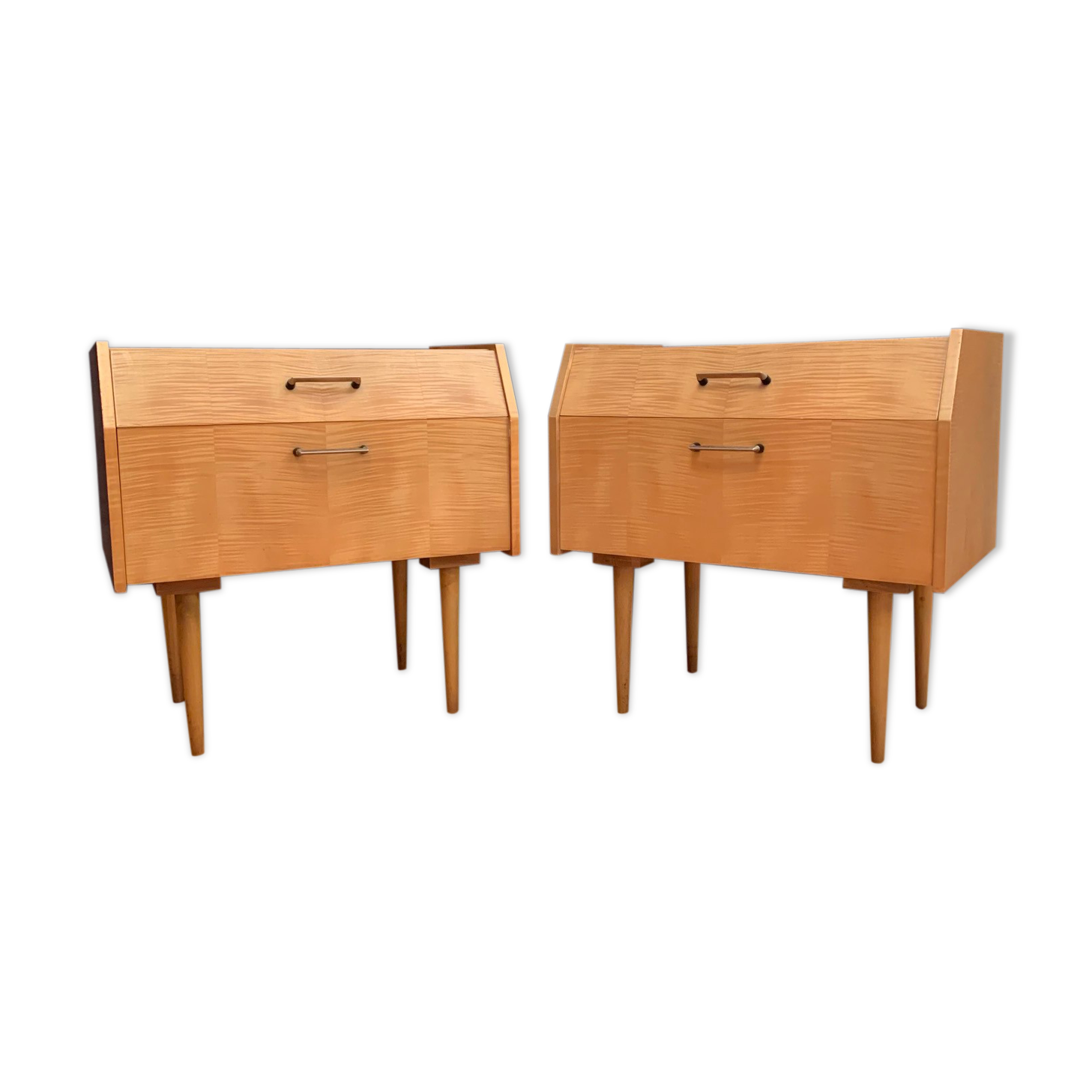 Pair of bedside tables, 70s
