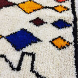 Handmade moroccan berber carpet 228x 149 cm