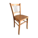 Vintage bistro chairs in natural wood marked luterma