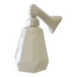 Wall lamp in earthenware and white opaline