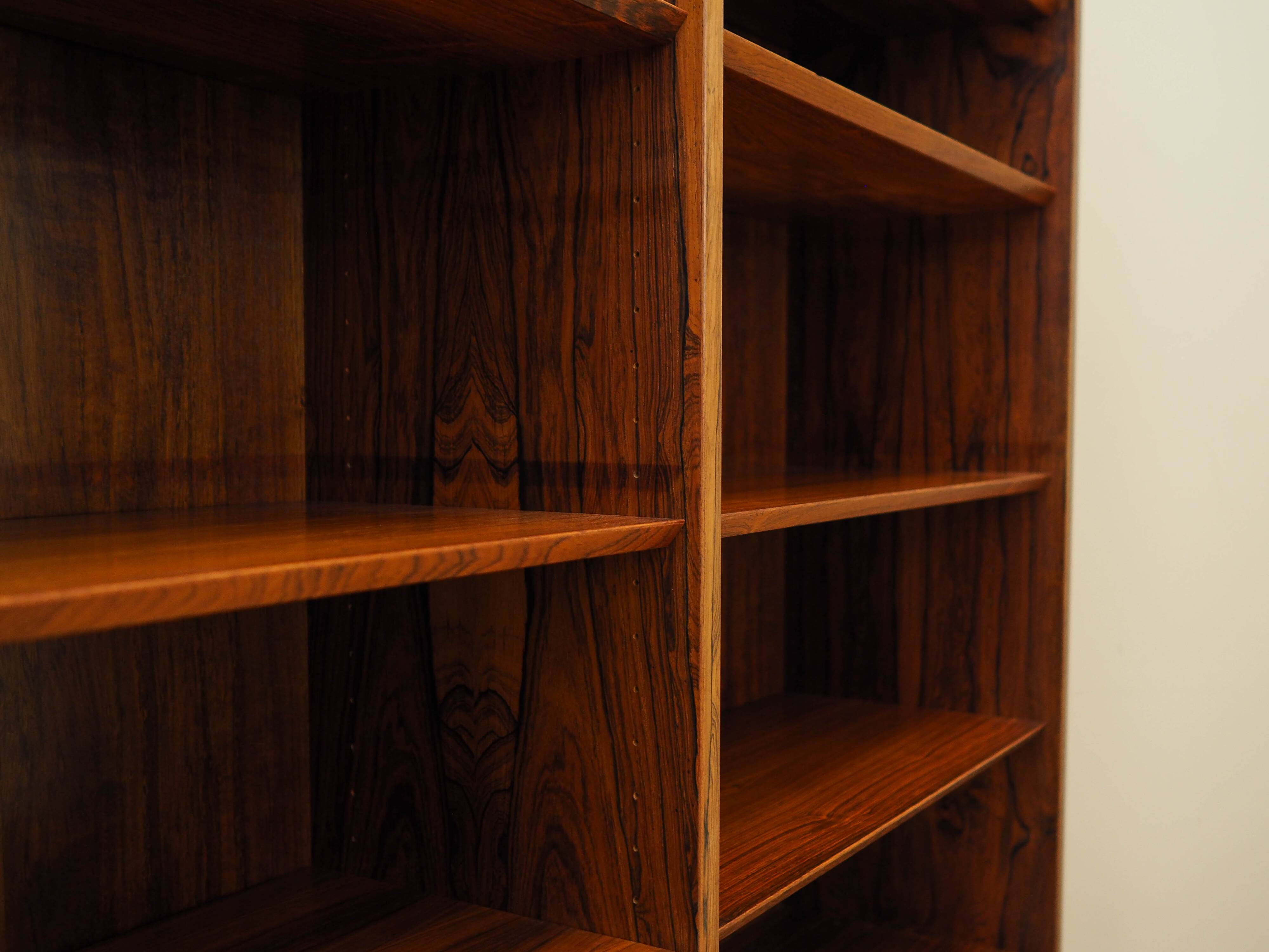 Rosewood bookcase, Danish design, 1970s, manufacturer: Hundevad