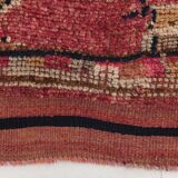 Red Cream Tribal Turkish Runner Rug 88x311Cm SK 18885