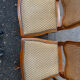 Set of 6 chairs in Louis XV style - carved wood and caning