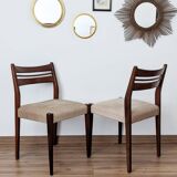 Set of 6 60's Scandinavian design chairs