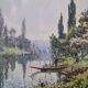 Georges Planes (1897-1977) Valley Landscape, Riverbank (double-sided)