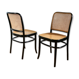 Paire de chaises vintage Joseph Hoffmann N°811
