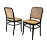 Paire de chaises vintage Joseph Hoffmann N°811