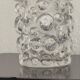 Clear decorative Vase sculpture with spikes, glass vase