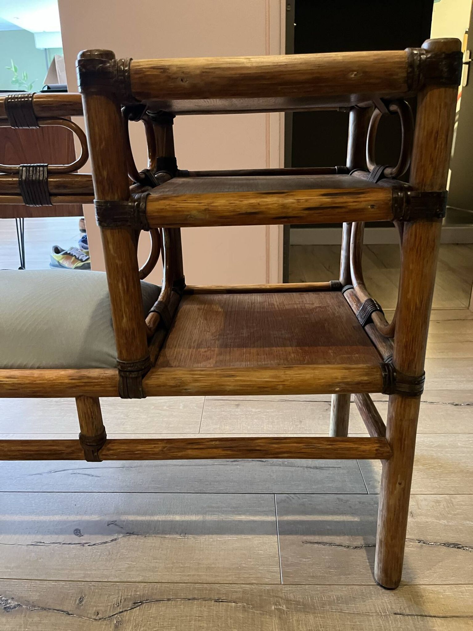 Banc vintage bambou