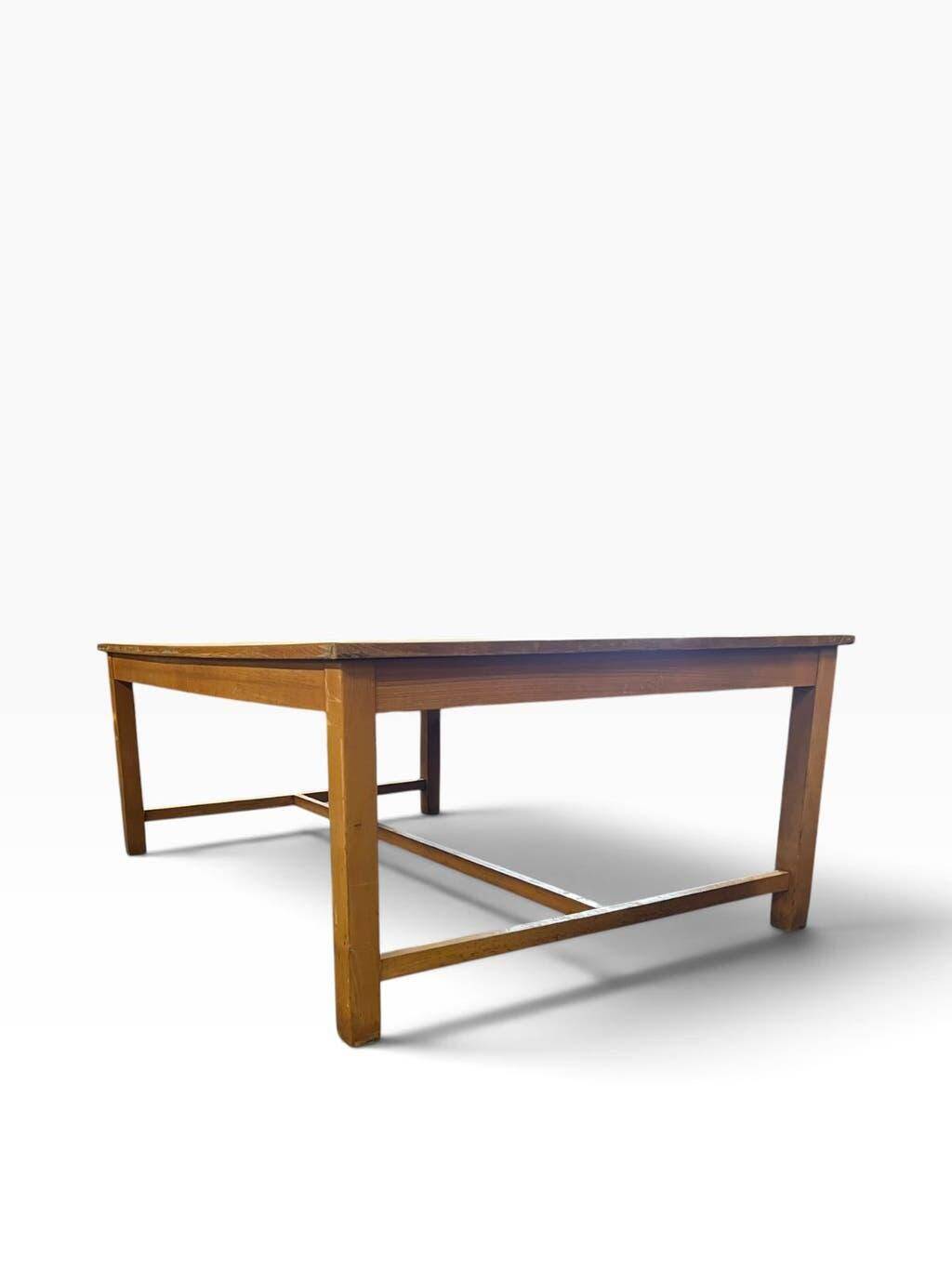 Table vintage XL en bois massif / table à manger / table de travail