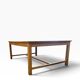 Table vintage XL en bois massif / table à manger / table de travail