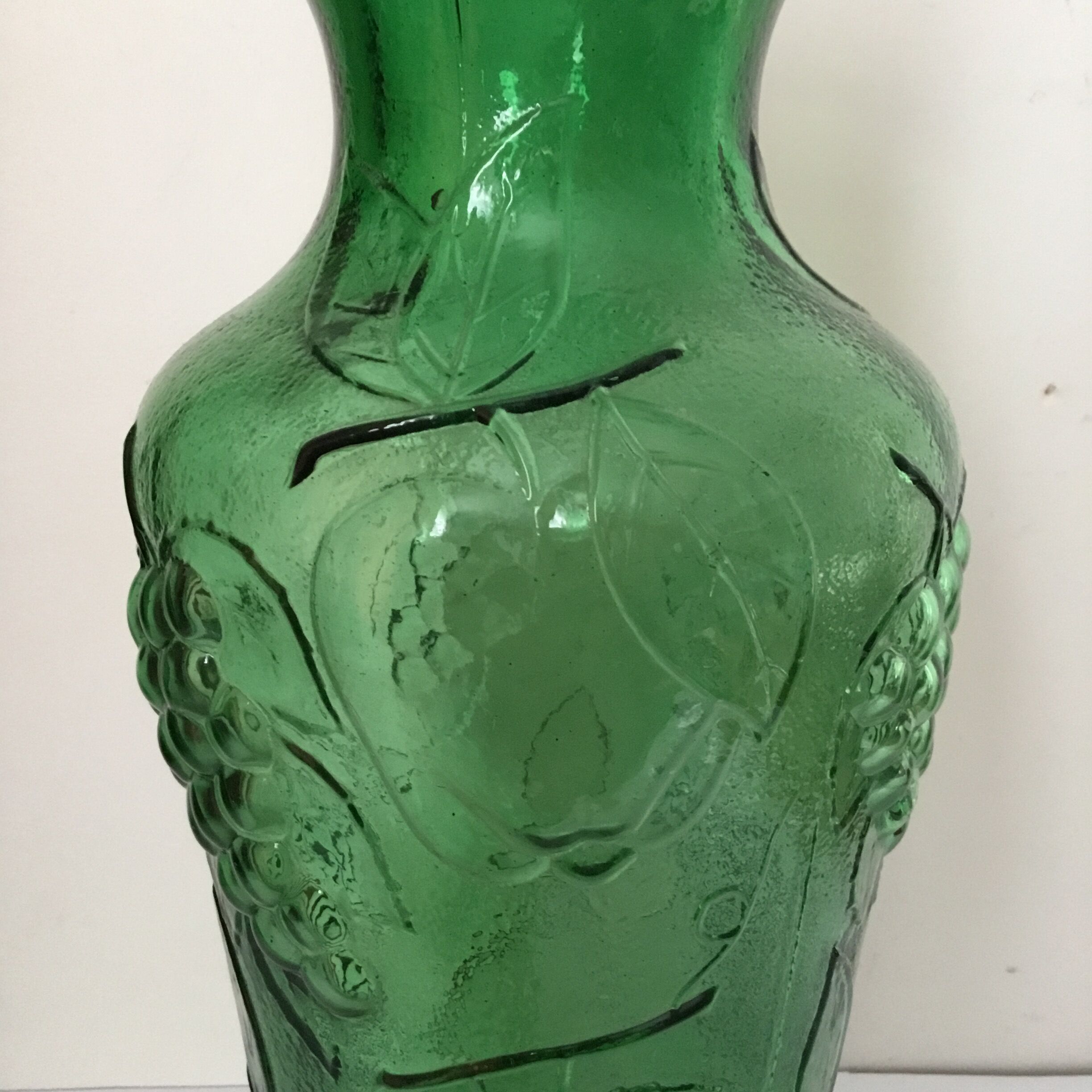 Thick glass vase