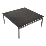 Vintage coffee table stone top frame steel 70's design