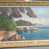 Seaside, oil on panel