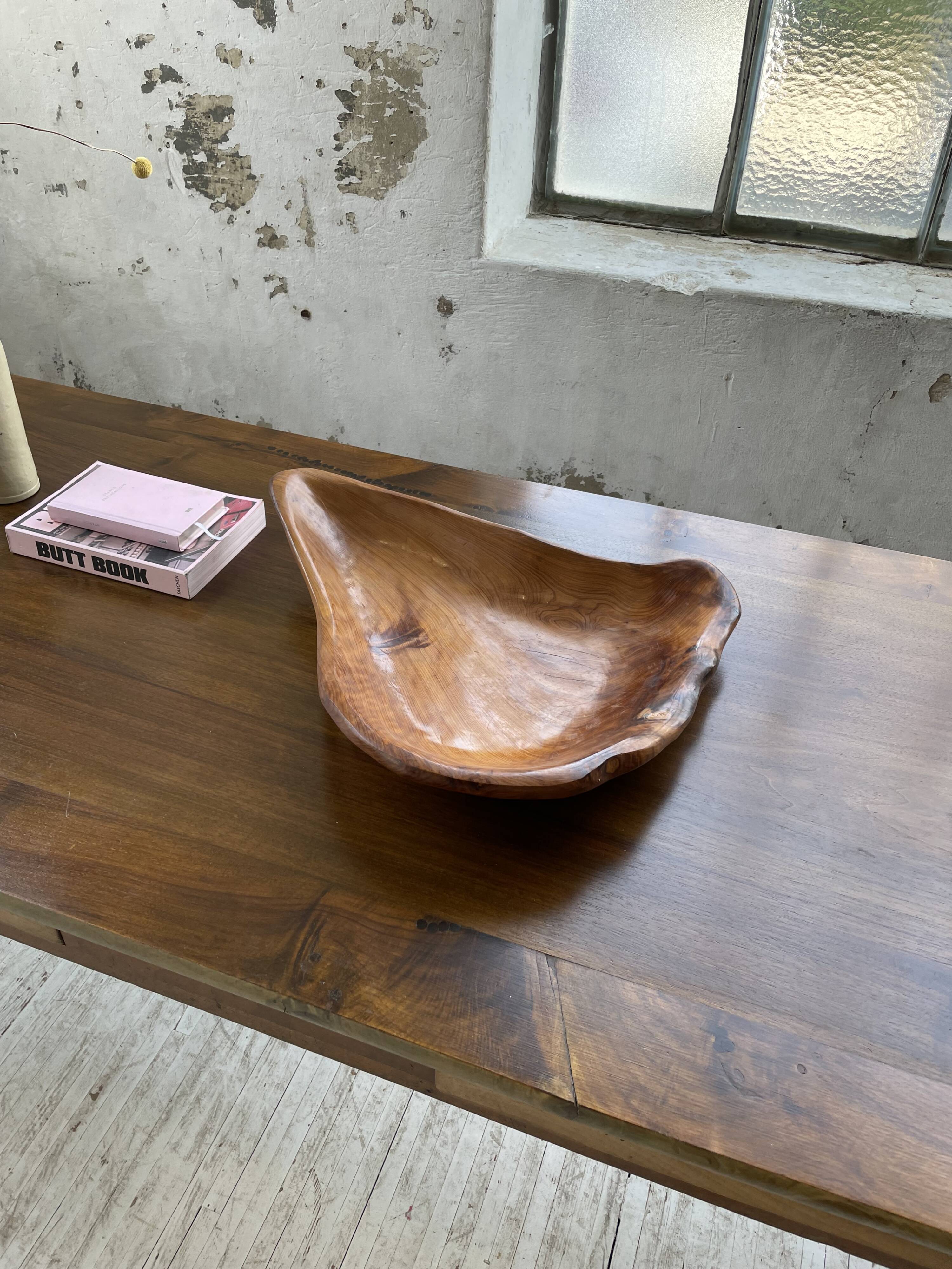 XL thuja root wooden dish
