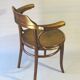 Thonet office armchair N°3 wooden seat, circa 1900