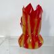 Draped chaplain lamp, Les Exclarares, in polycarbonate, 1980