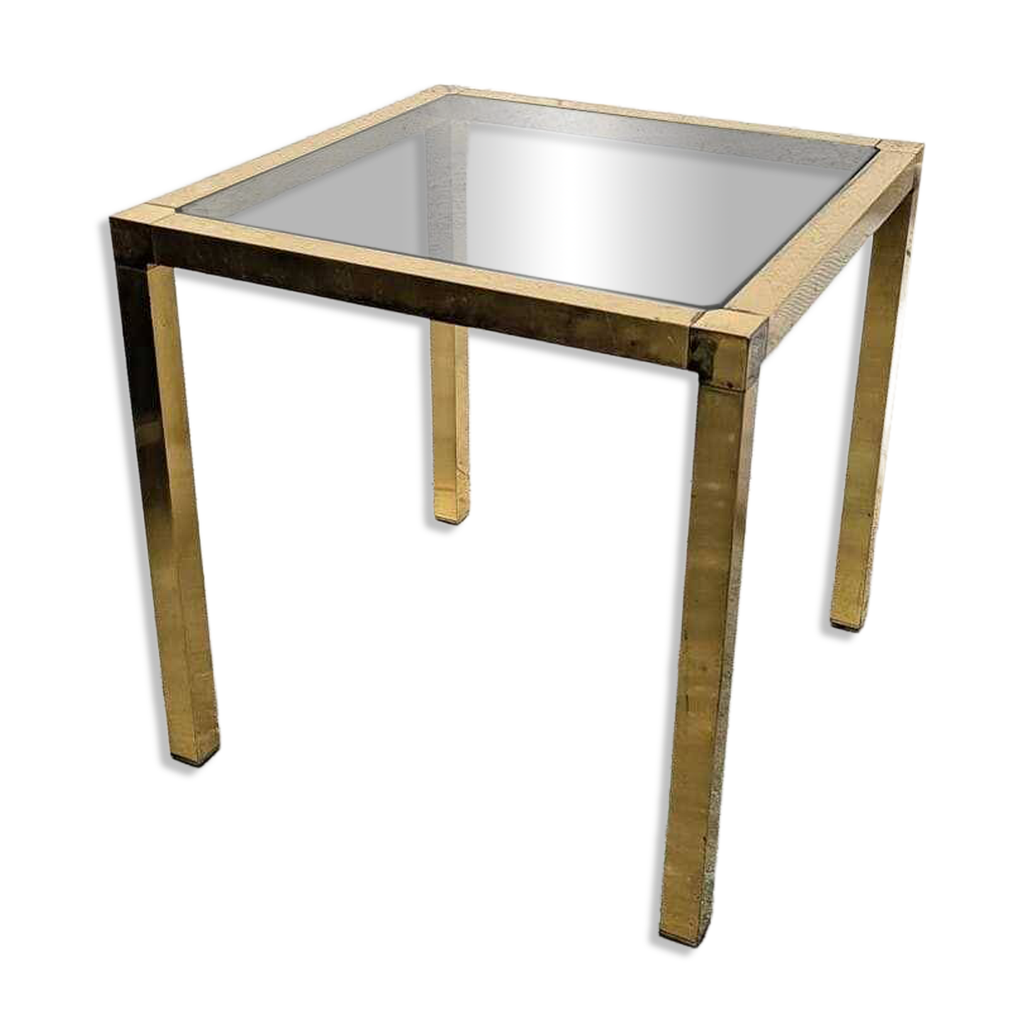 Gold side table