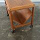 Vintage teak Danish design magazine trolley/side table  by Aksel Kjersgaard