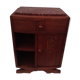 Art deco bedside table top marble door to right H 68 cm