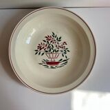 Creil Montereau flat vegetable dish