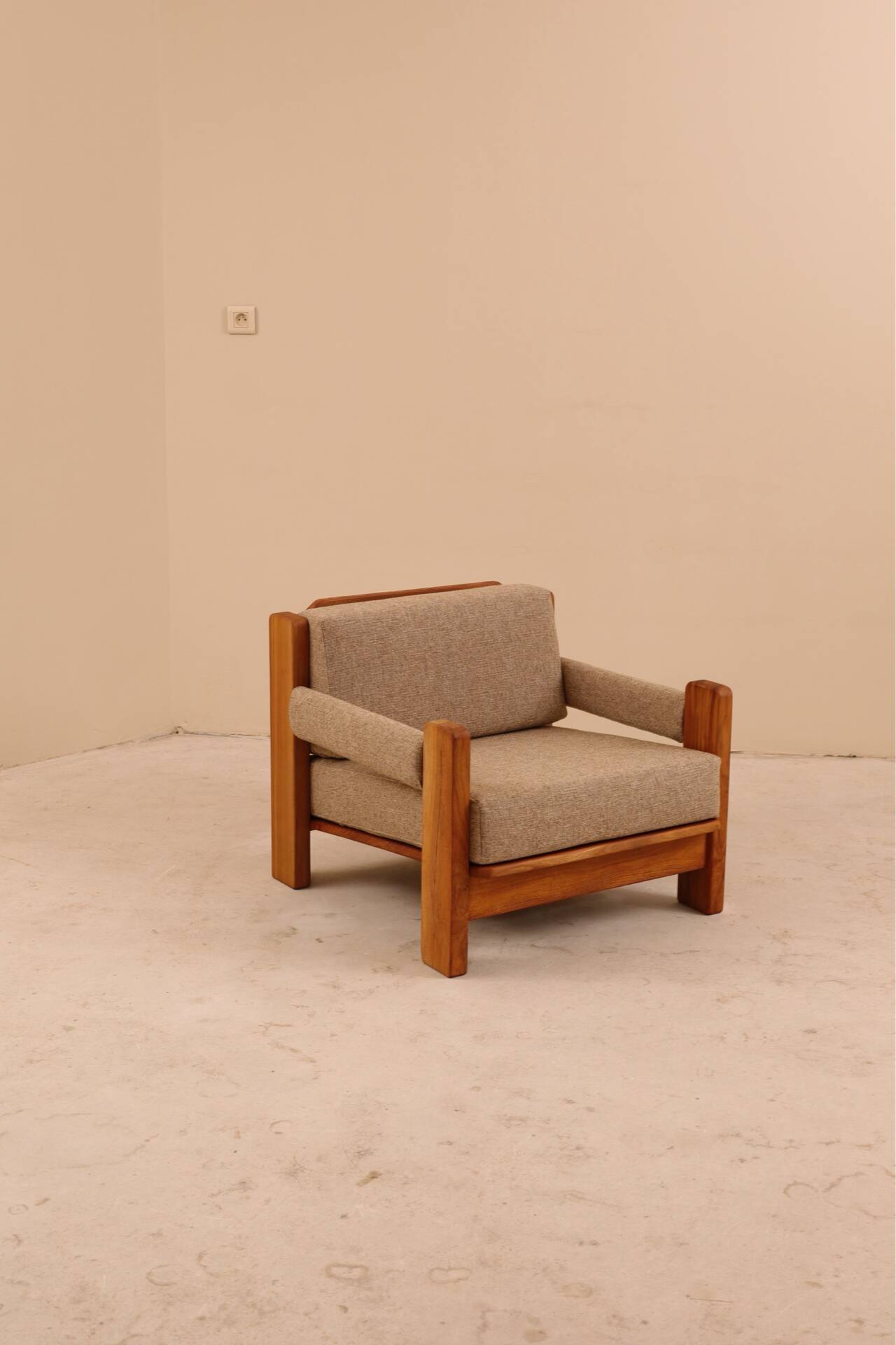 Fauteuils en orme, 1980’s