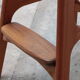 Set of two Erik Buch Teak wood bar stools 1960 Denmark