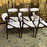 6 chairs 70s mahogany
