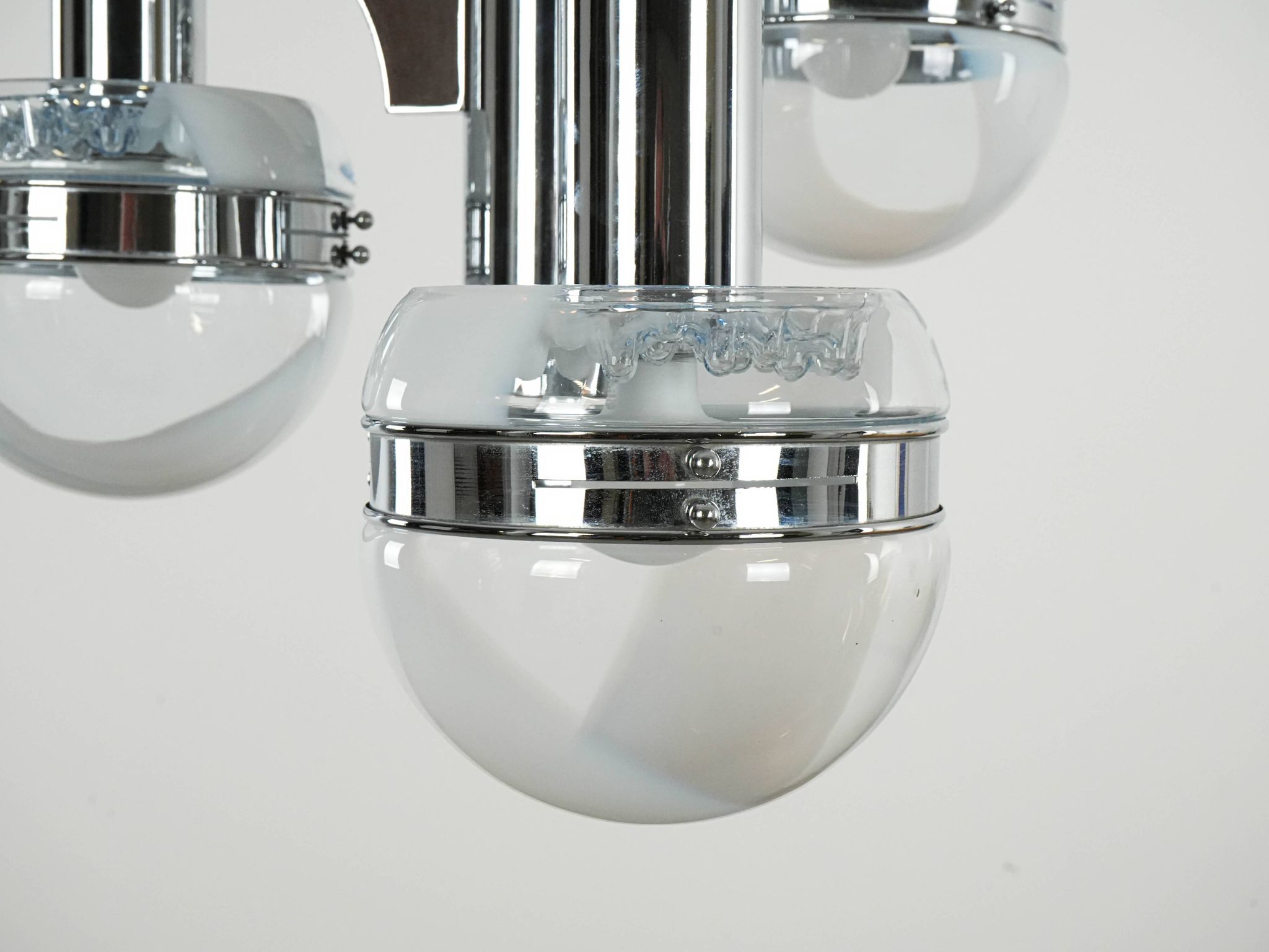 Space Age chandelier, Murano glass, 1970s, made in Italy