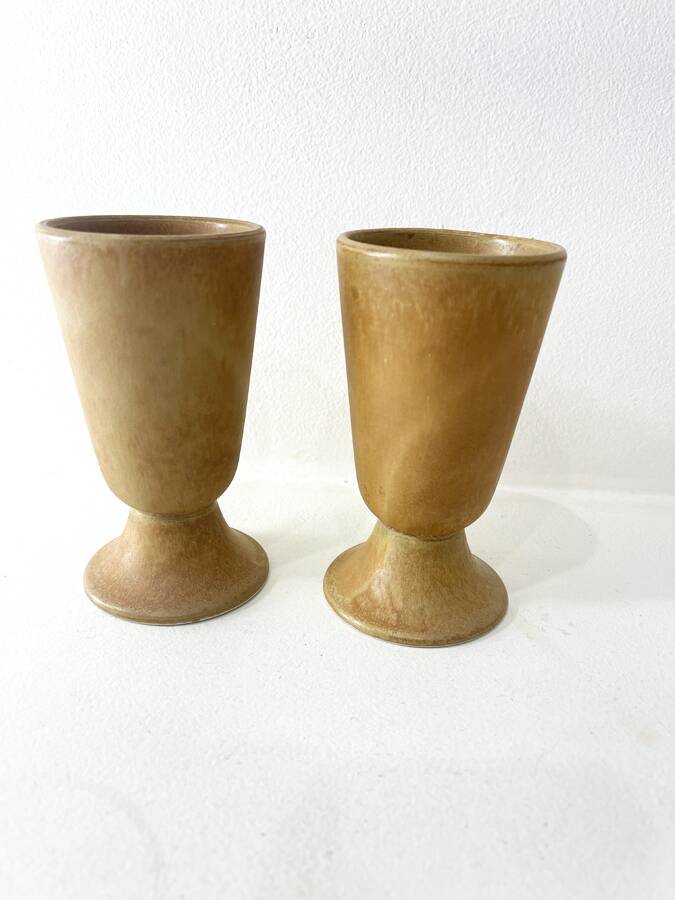 Paire mazagrans en grès, 1970