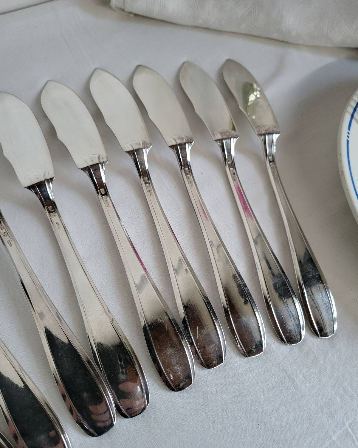 SFAM 6 Silver-Plated Fish Cutlery Sets, 12 Pieces