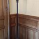 Vintage metal and wood coat rack
