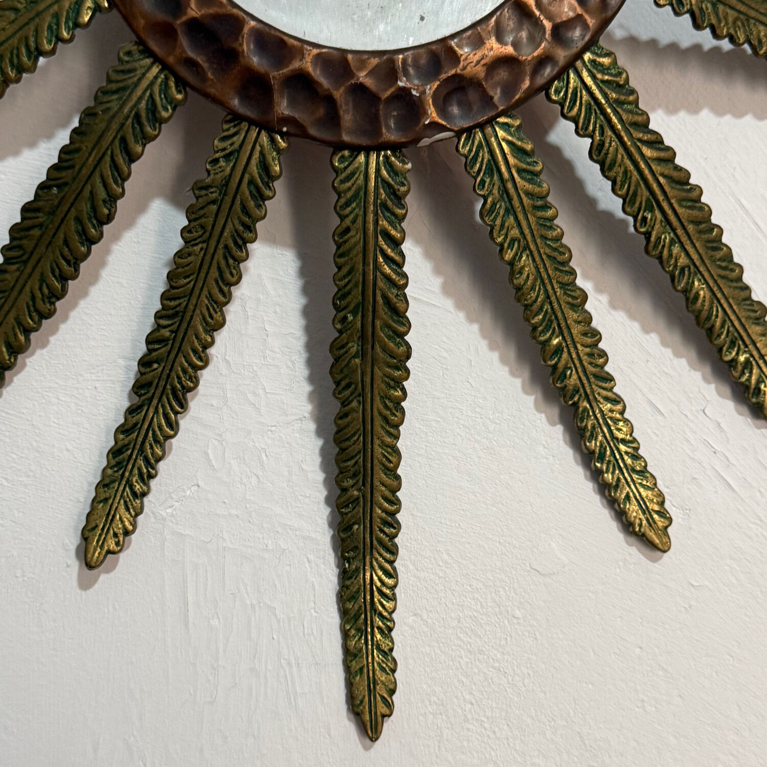 Bronze sun mirror from the 1950s France.