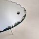 Vintage bevelled oval mirror – scalloped edge