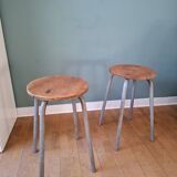 Pair of industrial stools