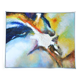 Tableau abstrait /  acrylique,   /  83 cm / 67 cm / signé JP hallet