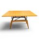 Table basse transformable scandinave en bois clair, années 60