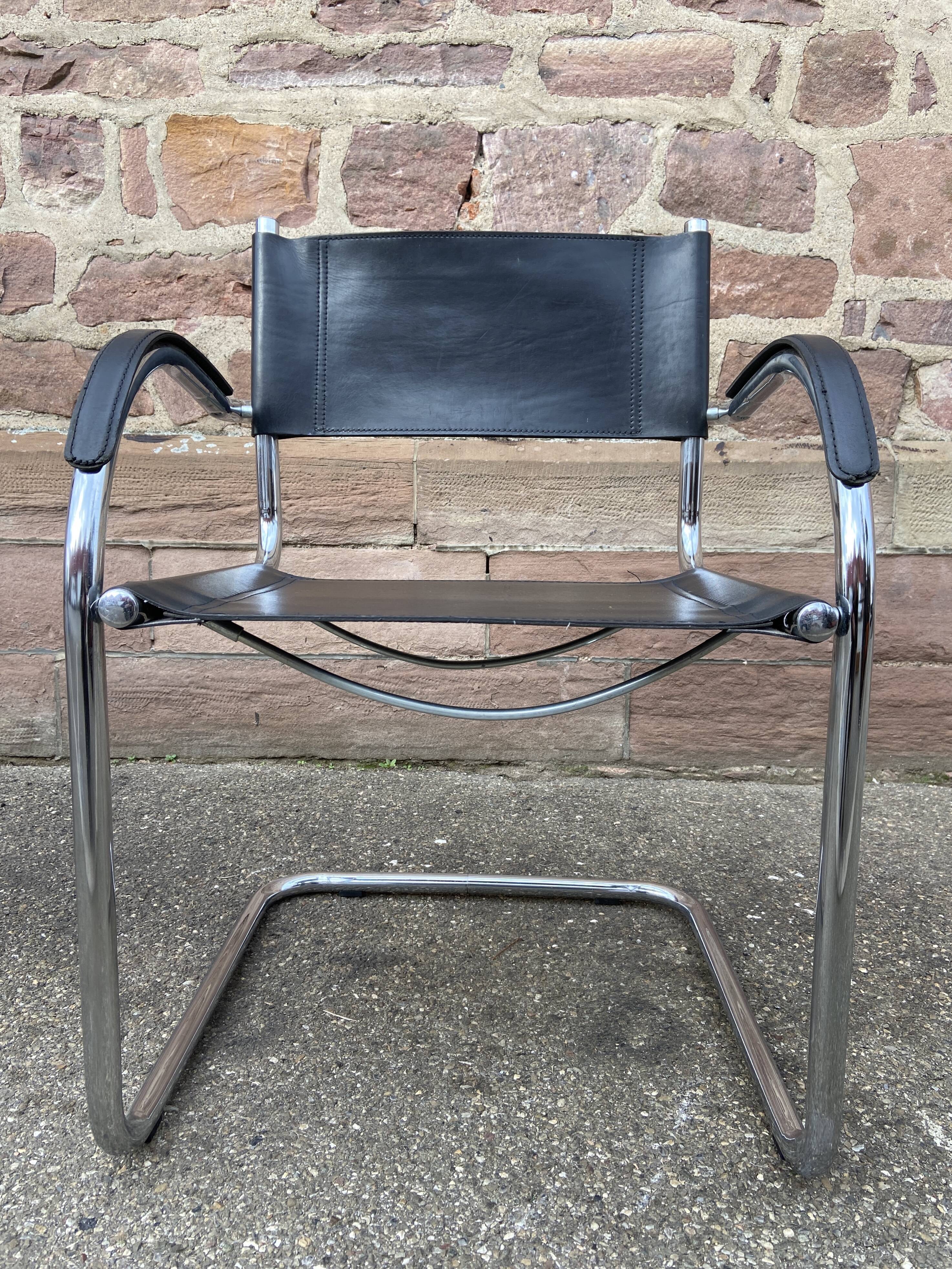 Office armchair cantilever B34 S34 style Marcel Breuer