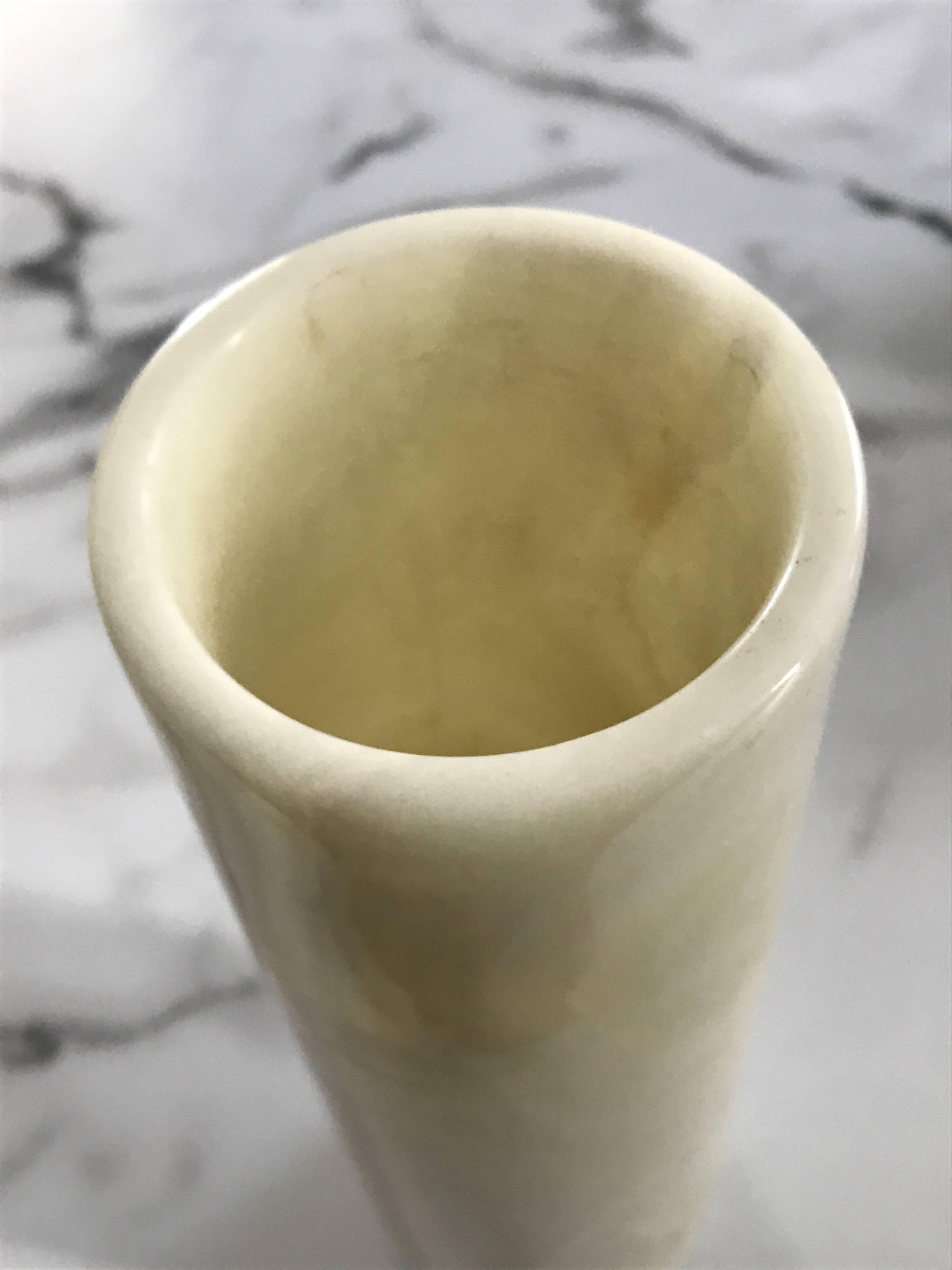 Marble roller vase