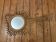 Miroir en rotin vintage en forme de guitare
