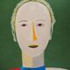 Kasimir Malevich: Smiling portrait, signed lithograph (Mourlot)