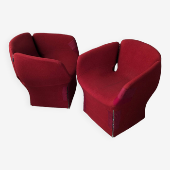 2 petites fauteuils Bloomy de Patricia Urquiola pour Moroso