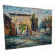 Impressionist oil painting on cardboard, France, early 1900s