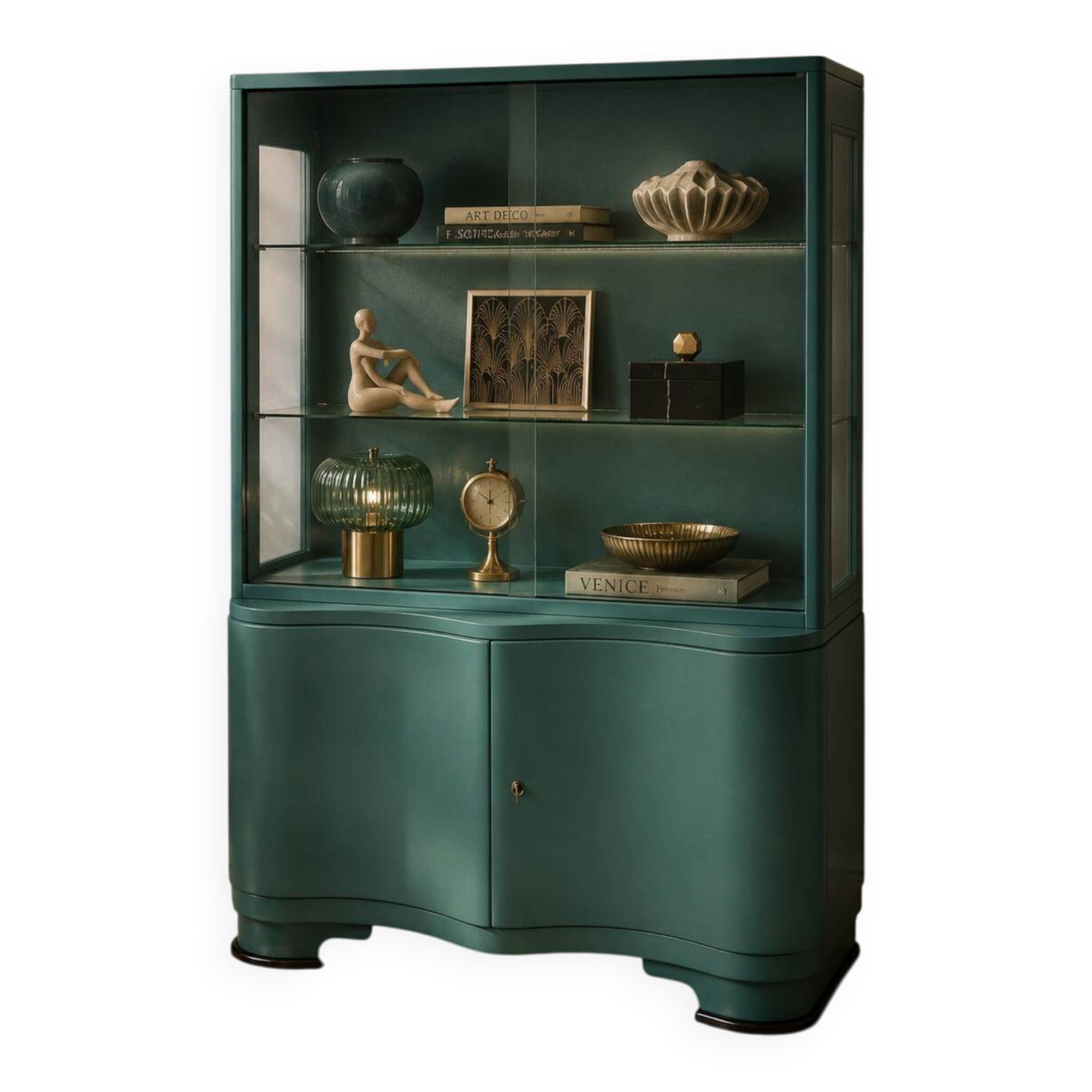 Art Deco Display Case, 1950s