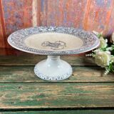 Stand cup compotier iron earth Minton monogram M