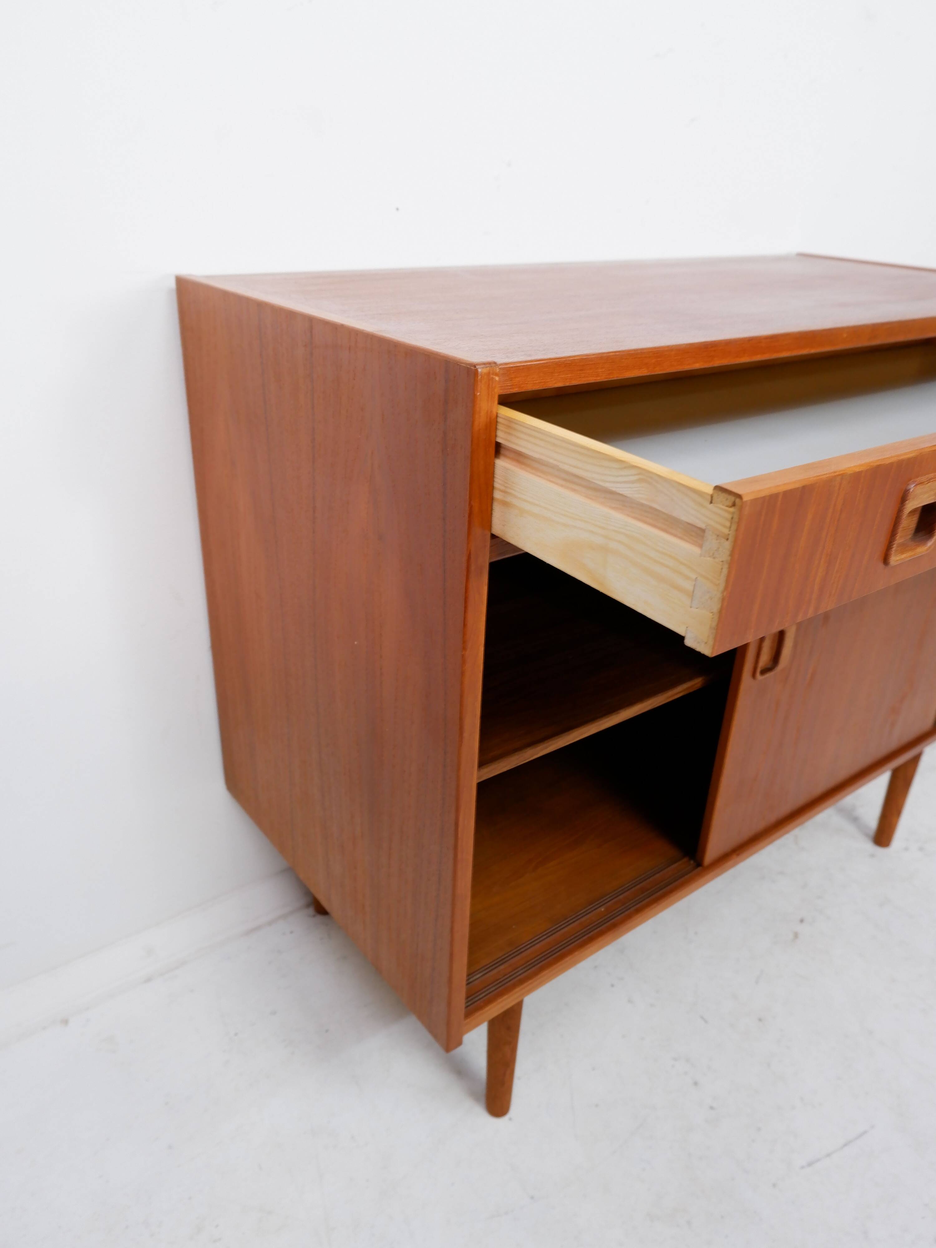Scandinavian cabinet with sliding doors, 1960s