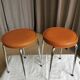 Pair of vintage stools "spindle feet"